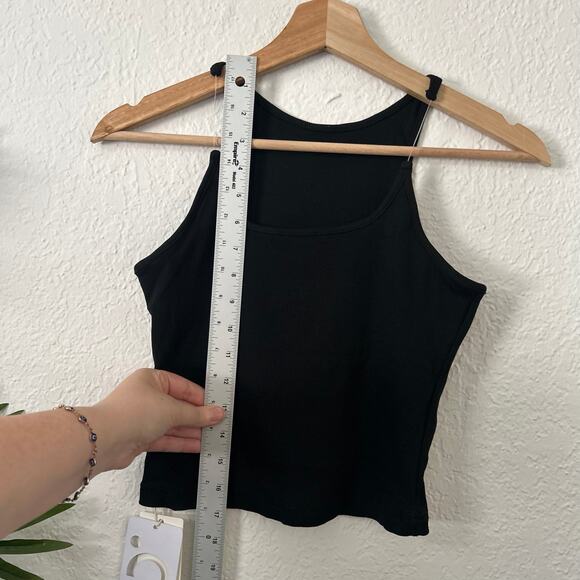 Commense Black Ribbed Tank Top - Picture 4 of 6